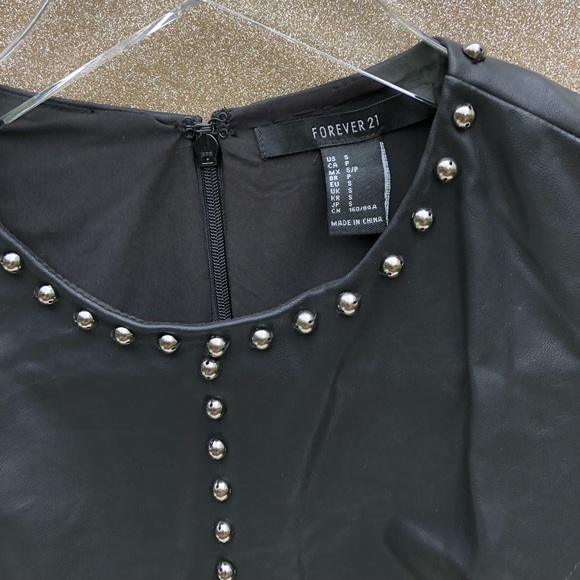 Faux leather studded dress - Picture 4 of 5